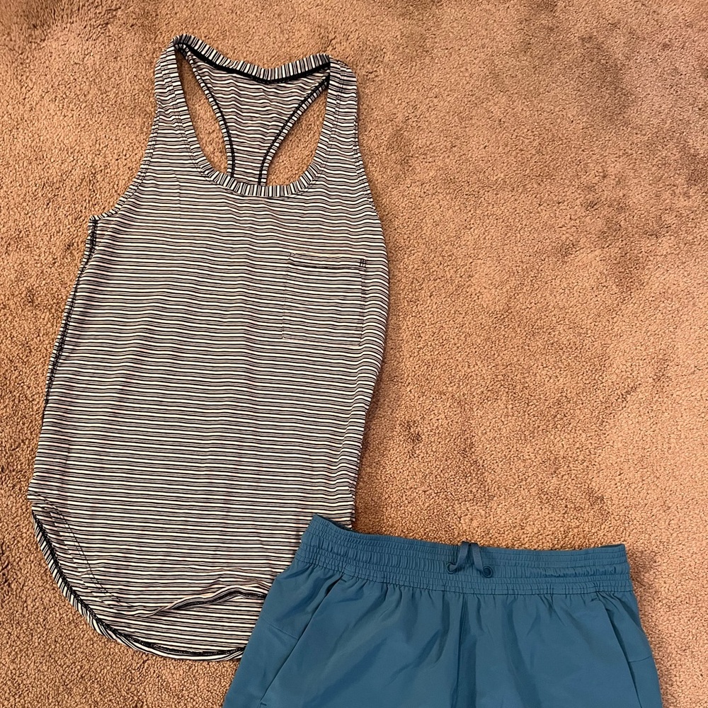 Lululemon LOT SHIRT SIZE 4/6 SHORTS SIZE 6
